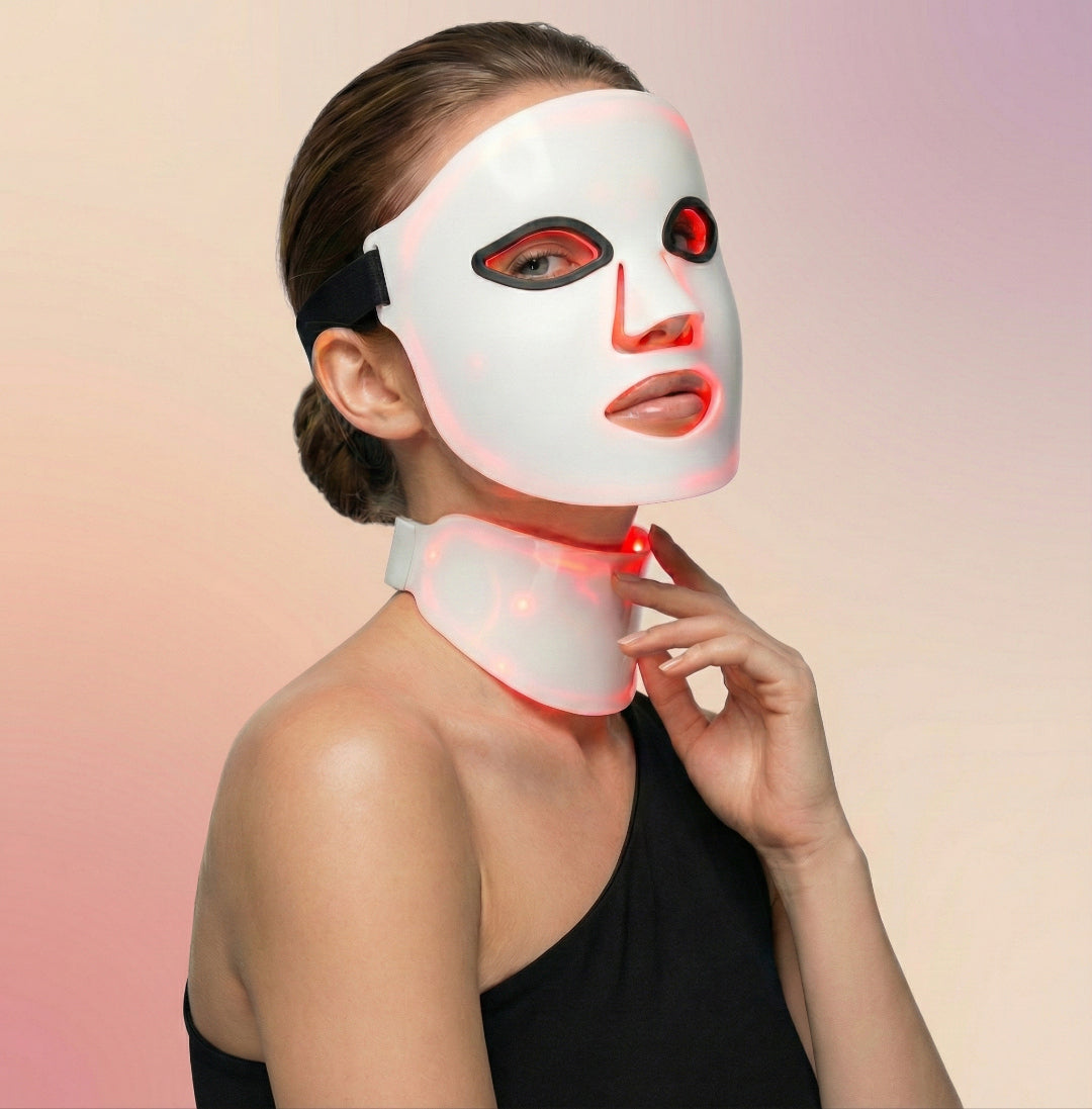 Prysmic™ Clinical-Grade LED Light Therapy Mask (Face & Neck Set)