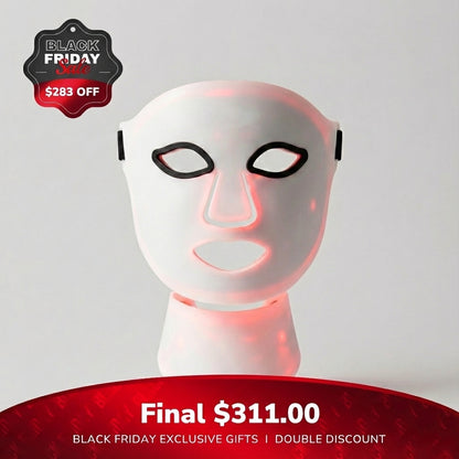 Prysmic™ Clinical-Grade LED Light Therapy Mask (Face & Neck Set)