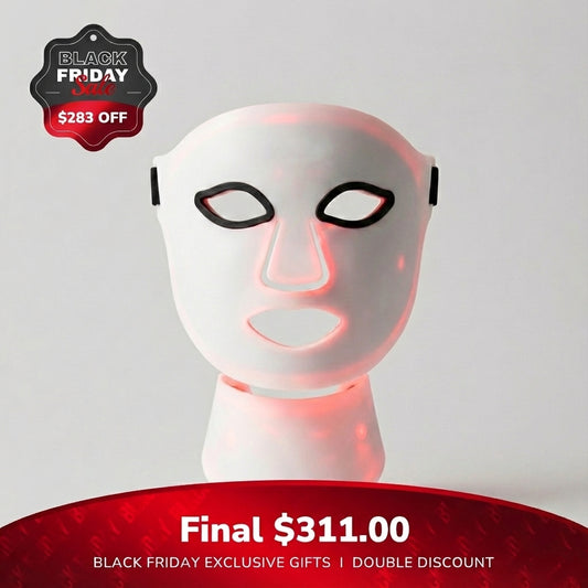 Prysmic™ Clinical-Grade LED Light Therapy Mask (Face & Neck Set)